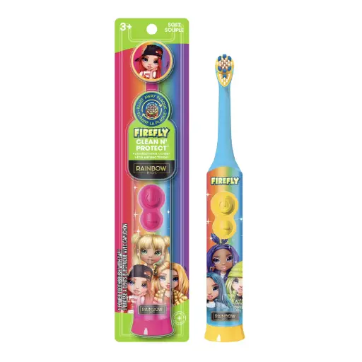 [408138] Firefly Clean N' Protect Soft Souple Rainbow Toothbrush