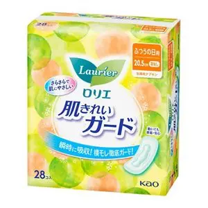 [410007] Kao Laurier សំឡីអនាម័យបៃតង 20.5cm*28