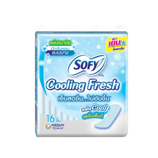 [410156] Sofy-សំឡីអនាម័យត្រជាក់ 16សន្លឹក