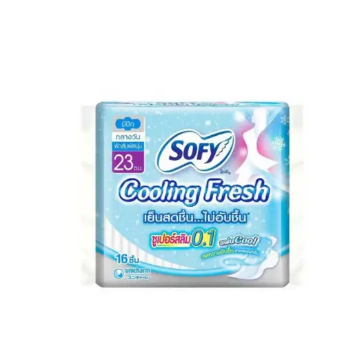 [410157] Sofy-សំឡីអនាម័យត្រជាក់ 16សន្លឹក,23cm