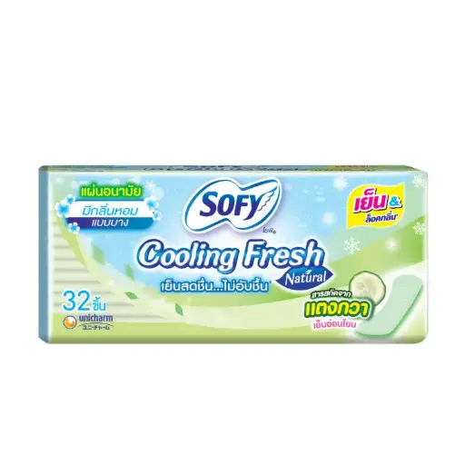 [410159] Sofy-សំឡីអនាម័យត្រជាក់ 32សន្លឹក