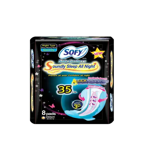[410161] Sofy-សំឡីអនាម័យពេញមួយយប់ 16pad,35cm