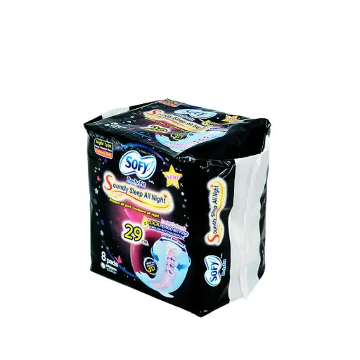 [410162] Sofy-សំឡីអនាម័យពេញមួយយប់ 8pad,29cm