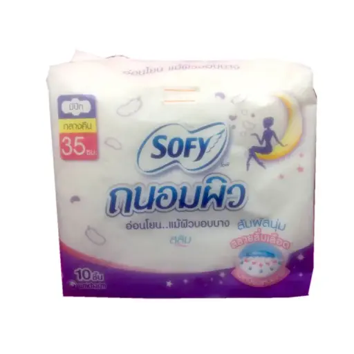 [410165] Sofy-សំឡីអនាម័យល្អសំរាប់ស្បែក 10សន្លឹក