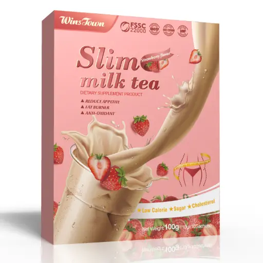 [413110] WinsTown Slim Milk Tea Strawberry 10g*10