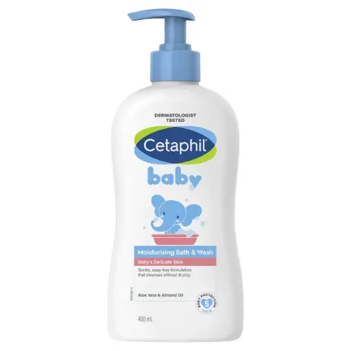 [414090] Cetaphil Baby Moisturising Bath & Wash Aloe&Almond Oil 400ml