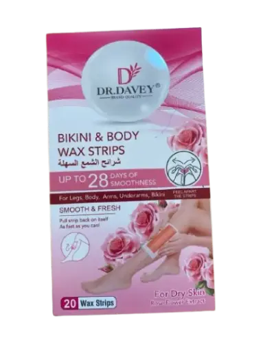 [400020] Dr.Davey Wax Strips Rose Flower 20pcs